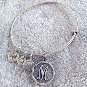 Alex and Ani “M” Charm bangle